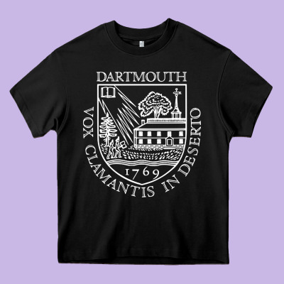 Dartmouth Newspaper Heavy Core Tee Designed By Floraart