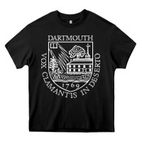 Black dartmouth newspaper Heavy Core Tee - FloraArt