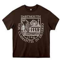 Chocolate Brown dartmouth newspaper Heavy Core Tee - FloraArt
