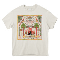 Cream Alex G Merch Blessing Shirt Heavy Core Tee - FloraArt