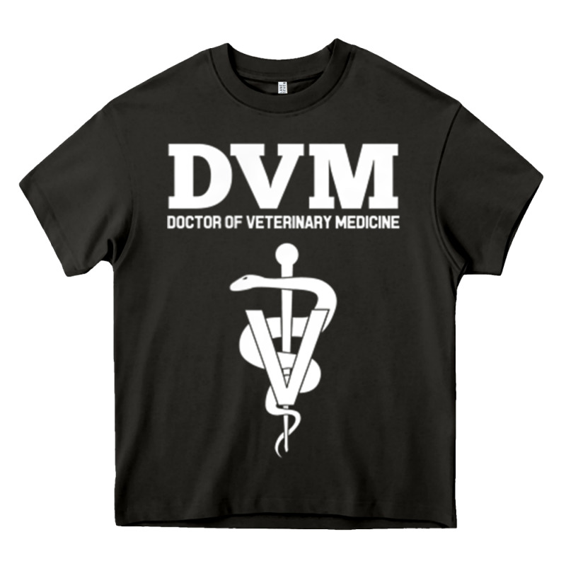 Doctor Of Veterinary Medicine Dvm Veterinarian Vet Tech Heavy Core Tee by FloraArt | Teevron
