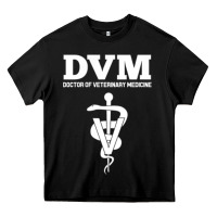 Black Doctor of Veterinary Medicine DVM Veterinarian Vet Tech Heavy Core Tee - FloraArt