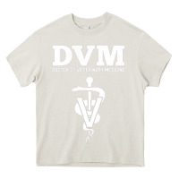 Cream Doctor of Veterinary Medicine DVM Veterinarian Vet Tech Heavy Core Tee - FloraArt