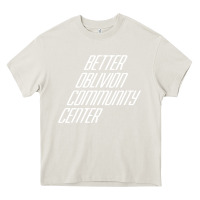 Cream Better Oblivion Community Center Heavy Core Tee - FloraArt