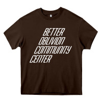 Chocolate Brown Better Oblivion Community Center Heavy Core Tee - FloraArt