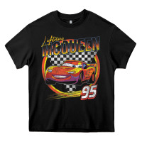 Black cars lightning mcqueen Heavy Core Tee - FloraArt