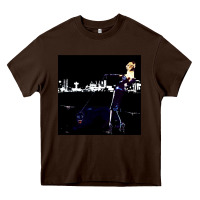 Chocolate Brown roxy poster Heavy Core Tee - FloraArt