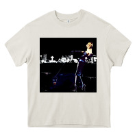 Cream roxy poster Heavy Core Tee - FloraArt