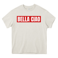 Cream bella ciao tshirt for casa song lovers  men women tshirt t shirt Heavy Core Tee - FloraArt