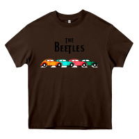 Chocolate Brown beetles Heavy Core Tee - FloraArt