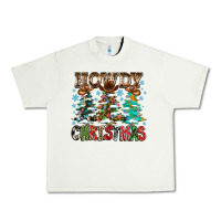 Pistachio Howdy Christmas Urban Heavy Tee - CowhideDigitalArt