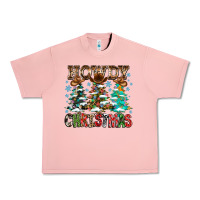 Salmon Howdy Christmas Urban Heavy Tee - CowhideDigitalArt