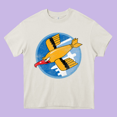 Ww2 91st Bomb Squadron Flying Fortress Soaring Bird Patch Heavy Core Tee Designed By Floraart