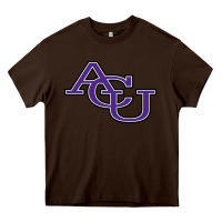 Chocolate Brown ACU ABILENE CHRISTIAN UNIVERSITY Heavy Core Tee - FloraArt