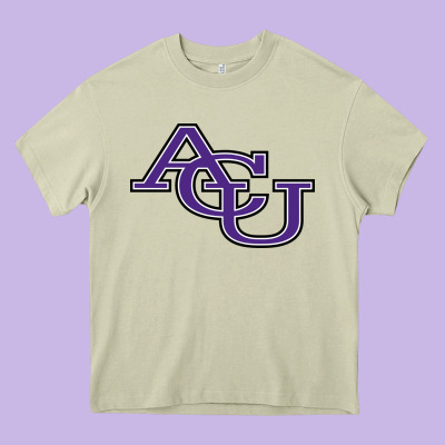 Acu Abilene Christian University Heavy Core Tee Designed By Floraart