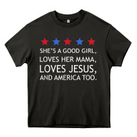 Asphalt she's a good girl, she's loves her mama, loves jesus t shirt Heavy Core Tee - FloraArt