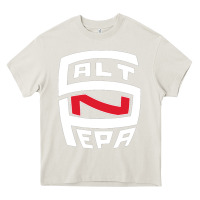 Cream salt n pepa Heavy Core Tee - FloraArt