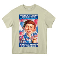 Mossy alfred e. neuman for president Heavy Core Tee - FloraArt