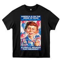 Black alfred e. neuman for president Heavy Core Tee - FloraArt