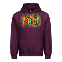 Mauve Wine Leopard Sunflower Mimi Urban Hoodie - RanaPortraitStore