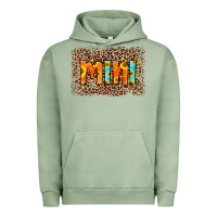 Pigment Oil Green Leopard Sunflower Mimi Urban Hoodie - RanaPortraitStore