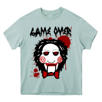 Arona Billy Puppet Saw Jigsaw Inspired Heavy Core Tee - FloraArt