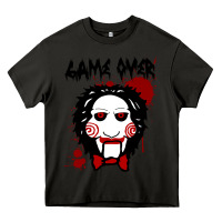Asphalt Billy Puppet Saw Jigsaw Inspired Heavy Core Tee - FloraArt