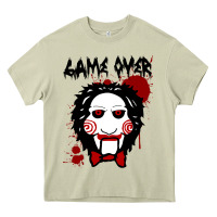 Mossy Billy Puppet Saw Jigsaw Inspired Heavy Core Tee - FloraArt