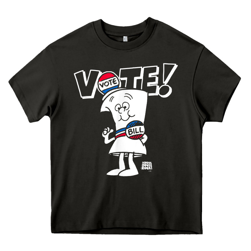 Schoolhouse Rock Vote With Bill With White Type T Shirt Heavy Core Tee by FloraArt | Teevron