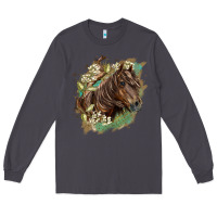 Smoke missouri horse floral background Long Sleeve Tee - LillyAllenDesigns