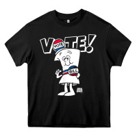 Black schoolhouse rock vote with bill with white type t shirt Heavy Core Tee - FloraArt