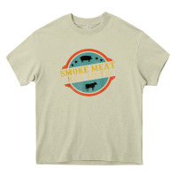 Mossy smoke meat not meth funny bbq grill lover meat lover retro Heavy Core Tee - FloraArt