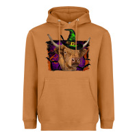 Meerkat highland cow halloween Heavyweight Hoodie - RanaPortraitStore