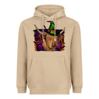 Mushroom highland cow halloween Heavyweight Hoodie - RanaPortraitStore