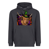 Smoke highland cow halloween Heavyweight Hoodie - RanaPortraitStore