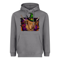 Storm highland cow halloween Heavyweight Hoodie - RanaPortraitStore