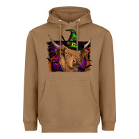 Toasted Coconut highland cow halloween Heavyweight Hoodie - RanaPortraitStore