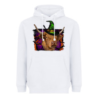 White highland cow halloween Heavyweight Hoodie - RanaPortraitStore