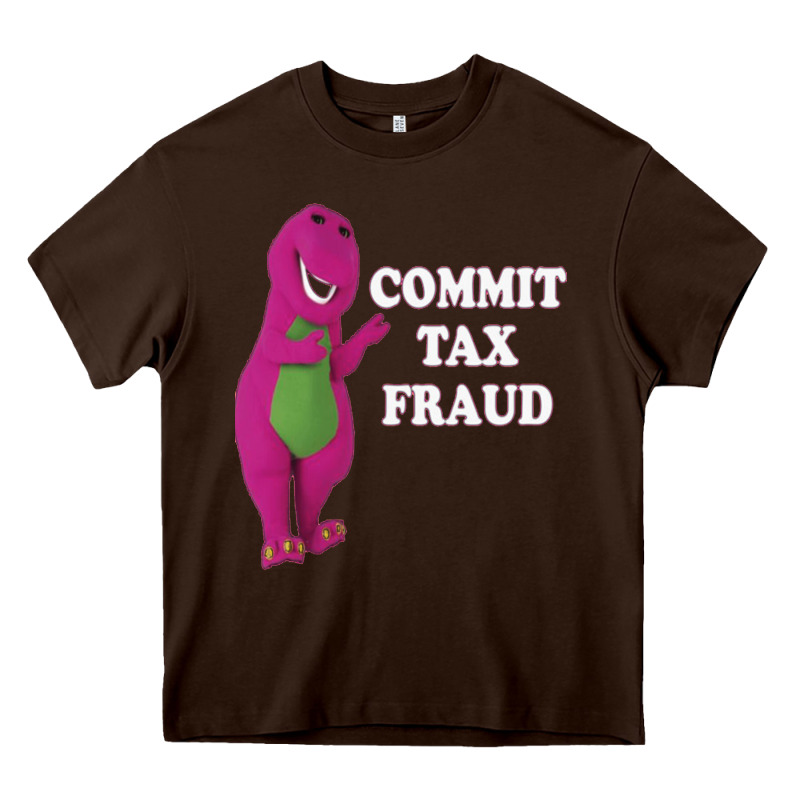 Commit Tax Fraud Essential Heavy Core Tee by FloraArt | Teevron