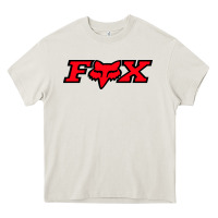 Cream fox Heavy Core Tee - FloraArt