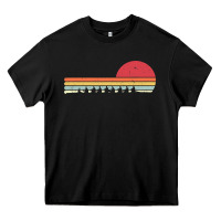 Black Rowing . Retro Style  For Rower Heavy Core Tee - FloraArt