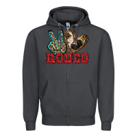 Smoke Peace Love Rodeo Zipper Hoodie - Jasminsmagicworld