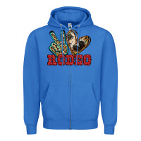 True Royal Peace Love Rodeo Zipper Hoodie - Jasminsmagicworld