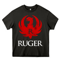 Asphalt vintage ruger Heavy Core Tee - FloraArt