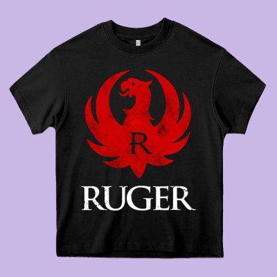 Vintage Ruger Heavy Core Tee Designed By Floraart