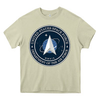Mossy Official United States Space Force USSF Military Patch Heavy Core Tee - FloraArt