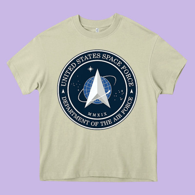 Official United States Space Force Ussf Military Patch Heavy Core Tee Designed By Floraart