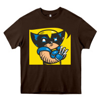 Chocolate Brown snikt i, wolverine Heavy Core Tee - FloraArt