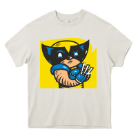 Cream snikt i, wolverine Heavy Core Tee - FloraArt