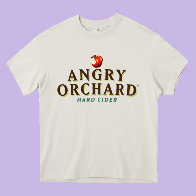 Official Merchandise Of Angry Orchard Hard Cider .png Heavy Core Tee Designed By Floraart